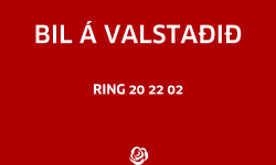 BIL Á VALSTAÐIÐ
